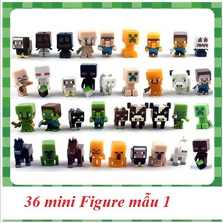 Bộ 36 nhân vật game Minecraft mẫu 1