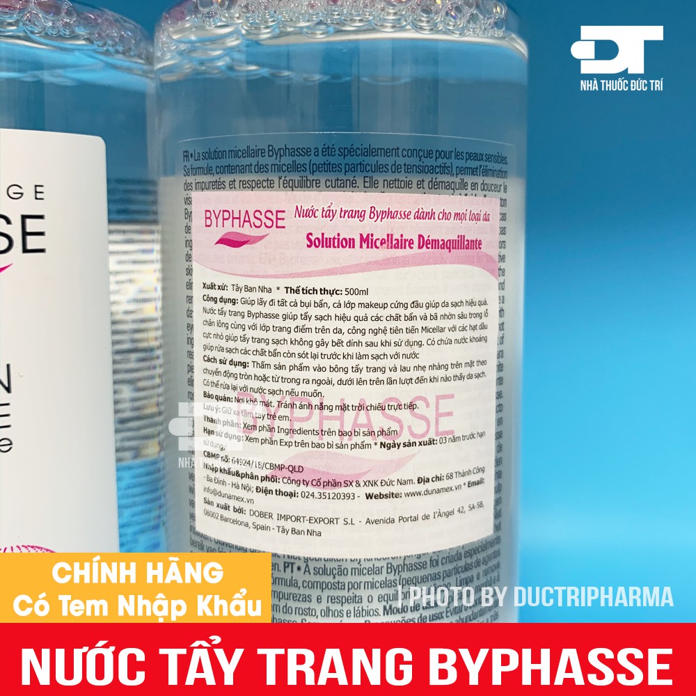 Nước Tẩy Trang Byphasse Micellar 500ml