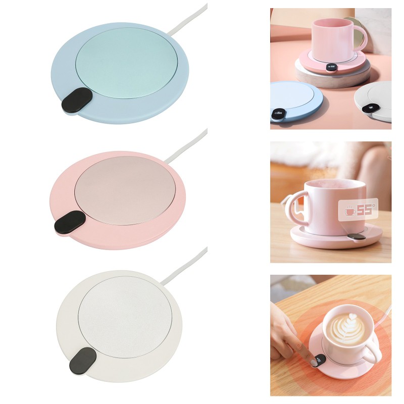 SUP Portable Round Shape USB Cup Warmer Heat Beverage Mug Mat Keep Drink Warm Heater