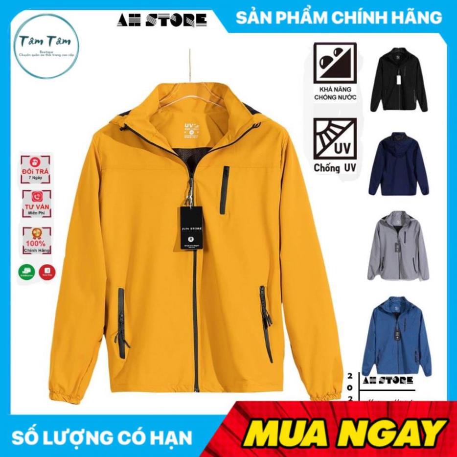 [Sale], Áo khoác gió nam nữ 2 lớp chống nước chống gió cao cấp, chất liệu gió tráng bạc ngăn tia UV siêu chất.