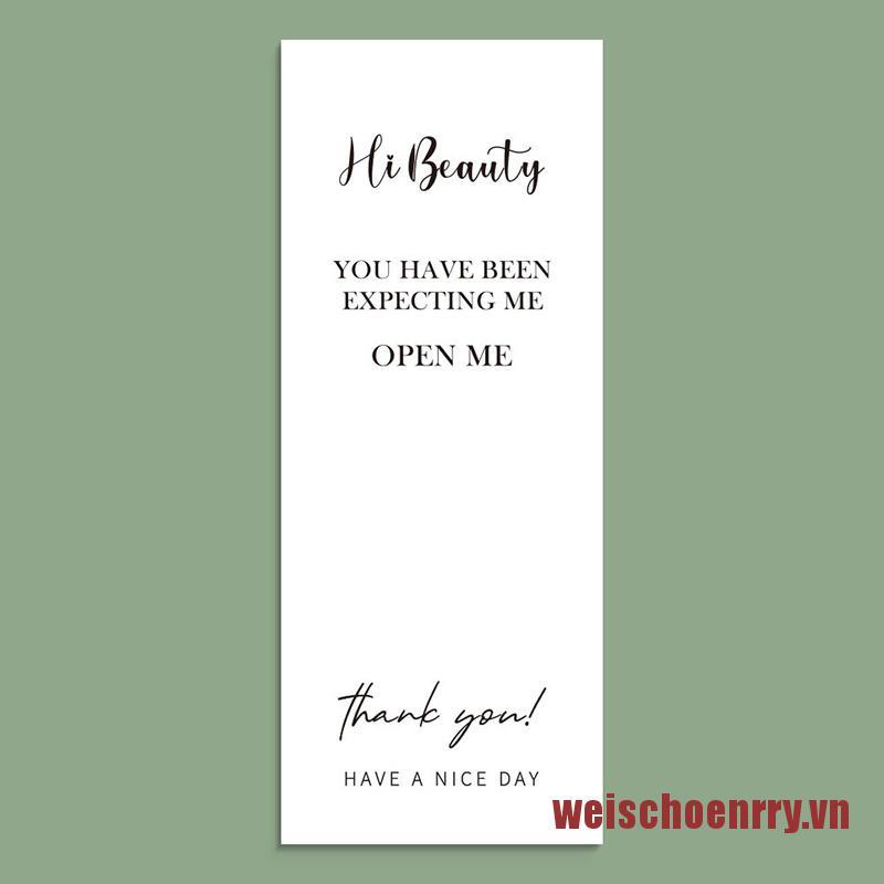 Wei Set 30 Miếng Dán Trang Trí In Chữ Thank You