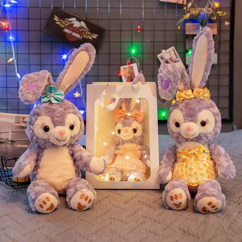 Thú nhồi bông hình chú thỏ hồng dễ thương