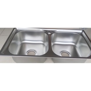 CHẬU RỬA CHÉN INOX(có bộ xả inox đi kèm) 78-43-23