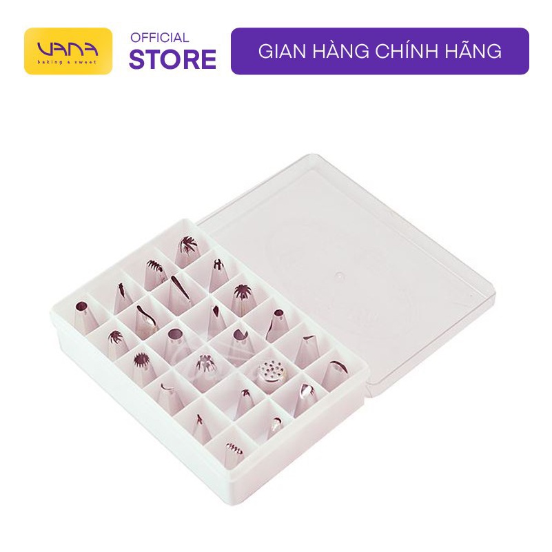Bộ đui 24 chiếc chất liệu inox trang trí bánh