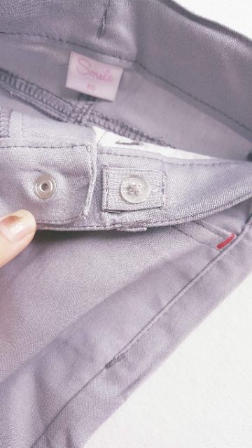 Quần bò bé gái thêu mèo