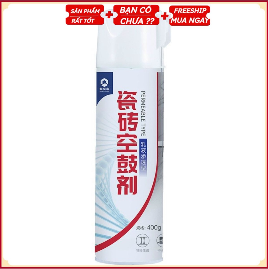 PVN35932 Keo dán gạch men ốp tường lát nền nhà tắm, sàn nhà chống thấm siêu dính - kiểu bình xịt cao cấp