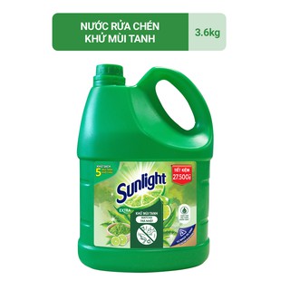Nước rửa chén Sunlight Matcha Trà Nhật chai 3.6kg (MỚI)