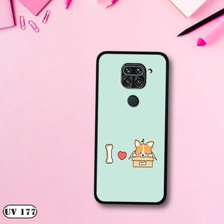 Ốp lưng  Xiaomi Redmi Note 9 - Lưng nhám viền dẻo in 2D