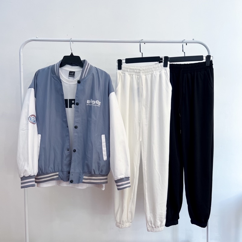 Áo khoác dù BOMBER BADGE form rộng Ulzang màu XANH/ĐEN/TAN 🦋/Nam nữ unisex ❤️ Jaystoree 2❤️