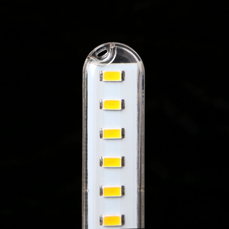 Đèn Đọc Sách Mini 8 LED Di Động Kèm Sạc USB Tiện Dụng Cho PC / Laptop / Di Động