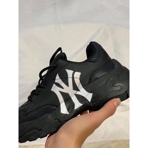 MINTSTORE Giày Sneaker Bóng Chày Đen Chữ Trắng