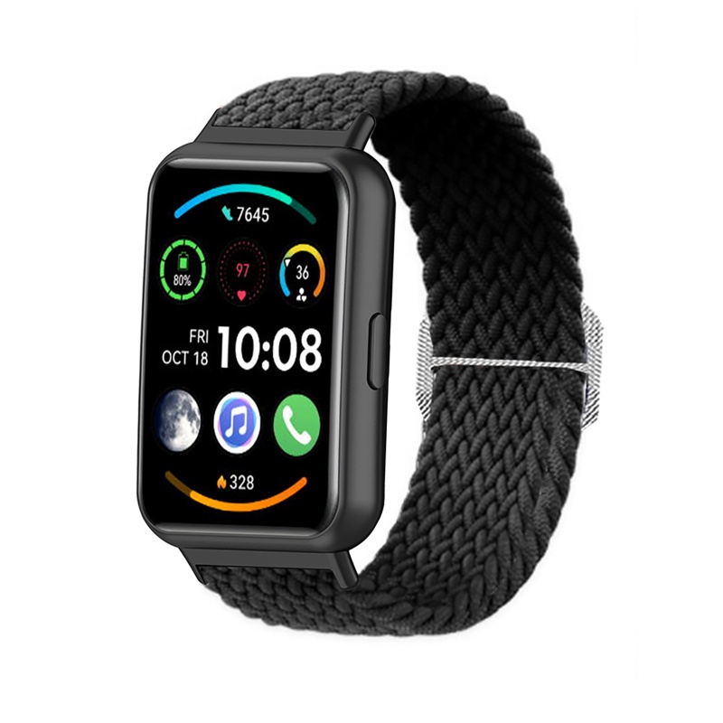 Dây Đeo Sợi Nylon Co Giãn Chống Mồ Hôi Cho Đồng Hồ Thông Minh Huawei Iwatch FIT 2