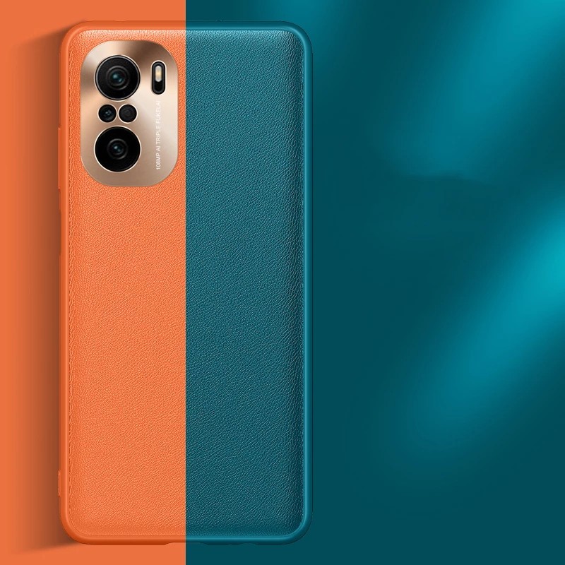 Ốp điện thoại bằng da trơn mỏng viền silicon mềm chất lương cao cho XIAOMI REDMI NOTE 10 K40 X3 PRO POCO F3 MI 11 10