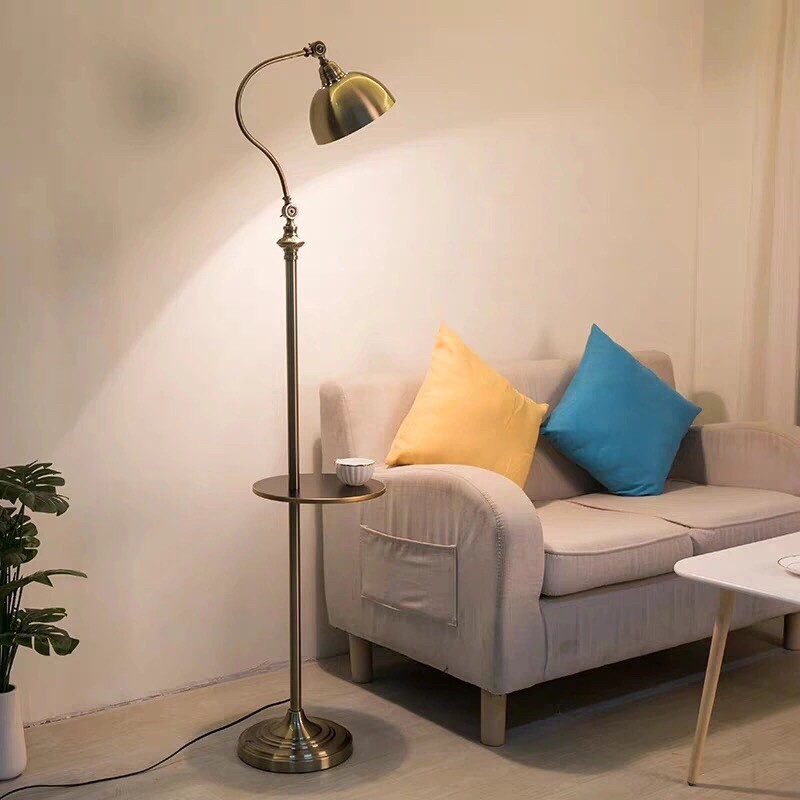 Đèn cây đứng trang trí phòng khách, phòng ngủ, có thể điều chỉnh chụp đèn, 3 mức độ ánh sáng B153