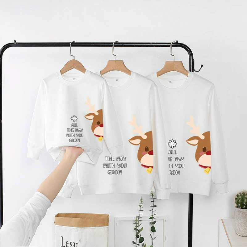 Áo sweater noen giáng sinh gia đinh 3/4/5 người nỉ bông ám áp mẫu mới tết 2022