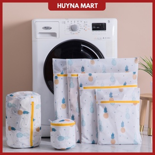 Túi Lưới Giặt Đồ Cho Máy Giặt, Hình Quả Dứa Mới Huyna Mart NC63