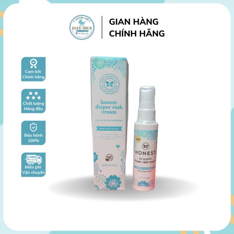 [HÀNG MỸ] Kem hăm 100% organic Honest cho bé từ sơ sinh