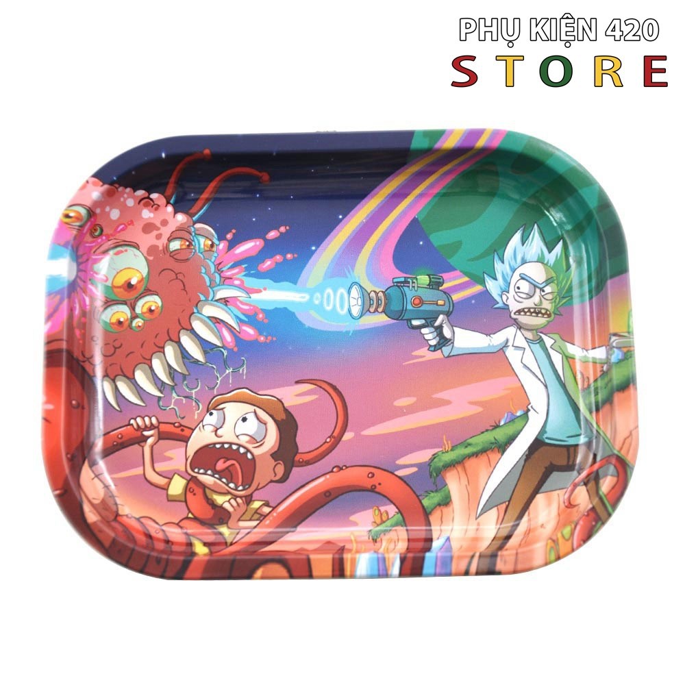 Khay Đựng Cỡ Nhỏ Rick And Morty - Khay Cuốn Thép Kim Loại