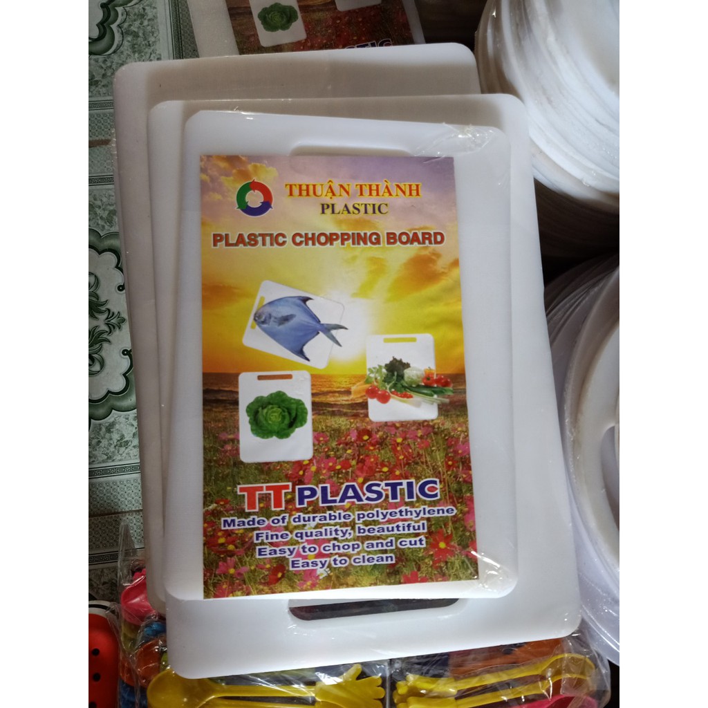 thớt nhựa hình chữ nhật(loại dày)
