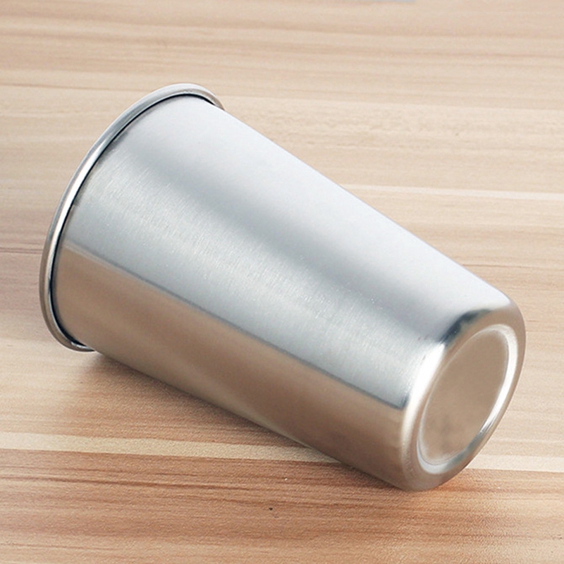 1Pcs New Stainless Steel Metal Beer Cup Wine Cups Coffee Tumbler Tea Milk Mugs MK