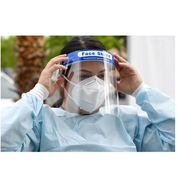 Mặt lạ chống dịch , chống giọt bắn Face Shield , kính bảo hộ  chống dịch cho nam và nữ