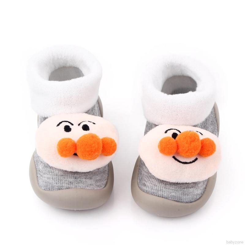 Giày tất cotton chống trượt họa tiết hoạt hình cho bé