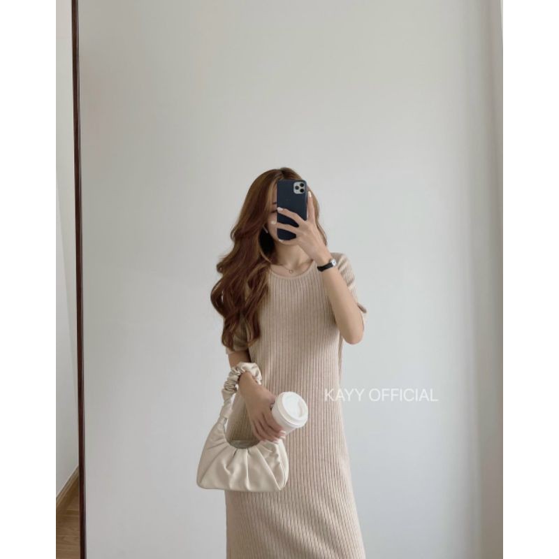 Váy len đũa suông ngắn tay hàng QCL1