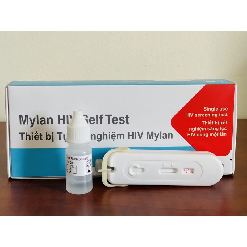[ Gửi Hỏa Tốc ] Thiết Bị Tự Xét Nghiệm Mylan HIV Self Test thế hệ mới HSD 2022 ( che tên sản phẩm )
