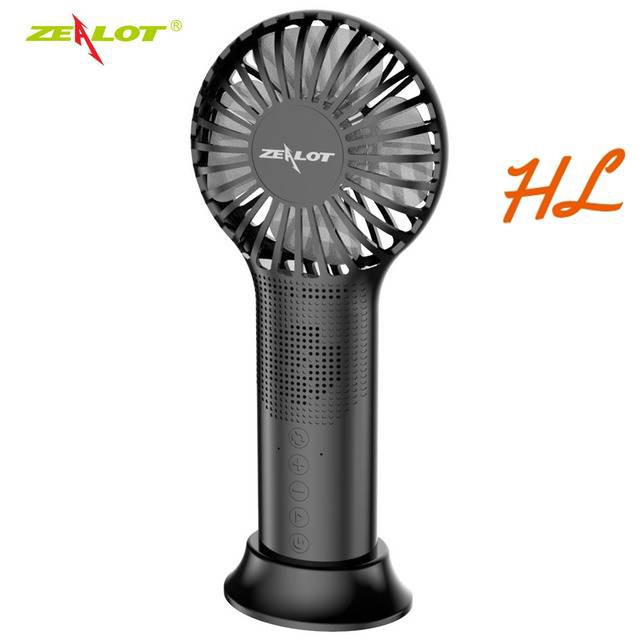 Loa Bluetooth 5.0 Zealot S48 (Tích Hợp Quạt 3 Tốc Độ, Có Micro Đàm Thoại) - Chính Hãng - Hưng Long PC