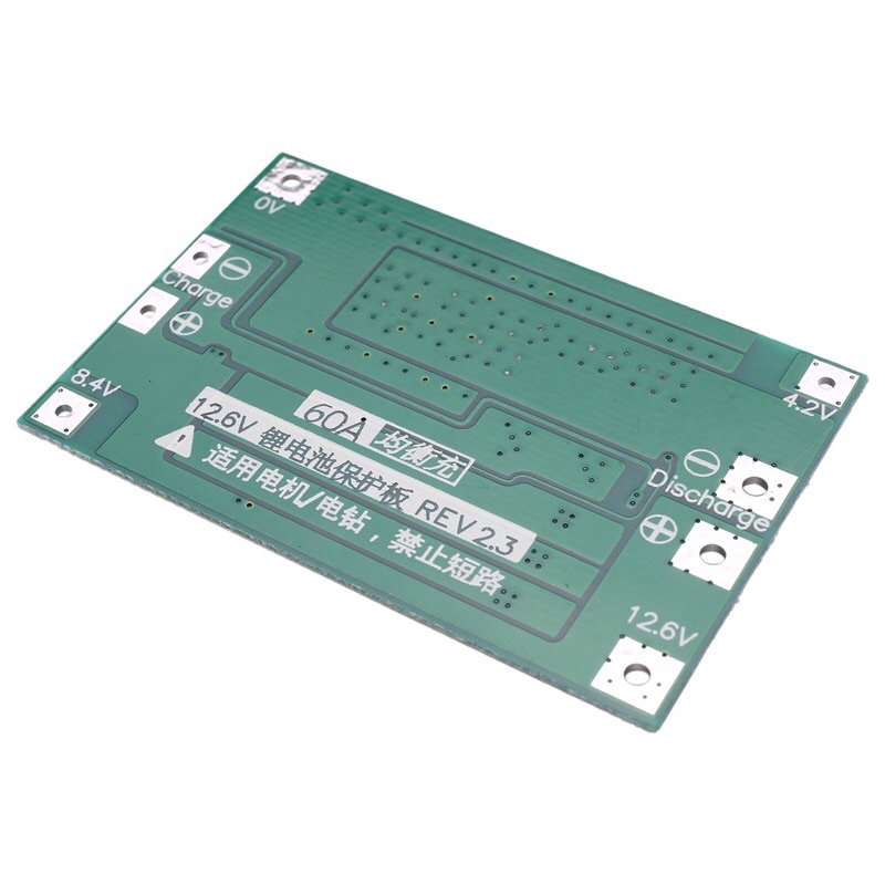 Bảng Mạch Bảo Vệ Pin Li-Ion 18650 3s 60a Bms 11.1v 12.6v 18650 Lipo.