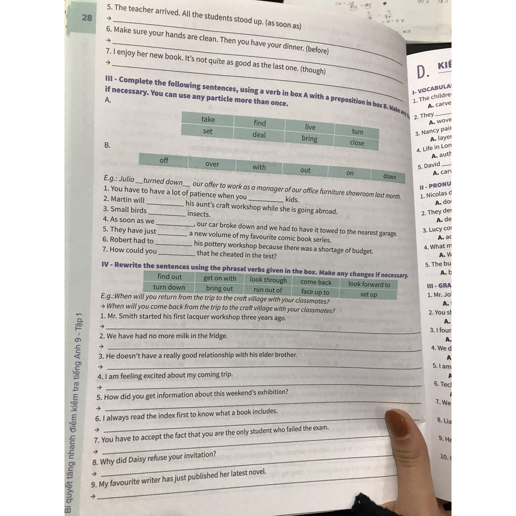 Sách - Bí quyết tăng nhanh điểm kiểm tra tiếng anh 9 ( tập 1, tập 2, combo)