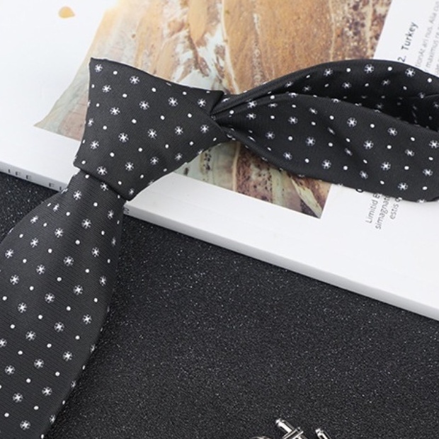 Cravat Nam cỡ trung 7cm cao cấp nhiều mẫu lựa chọn, cà vạt chú rể, Cavat dự tiệc, Calavat công sở CV-7105