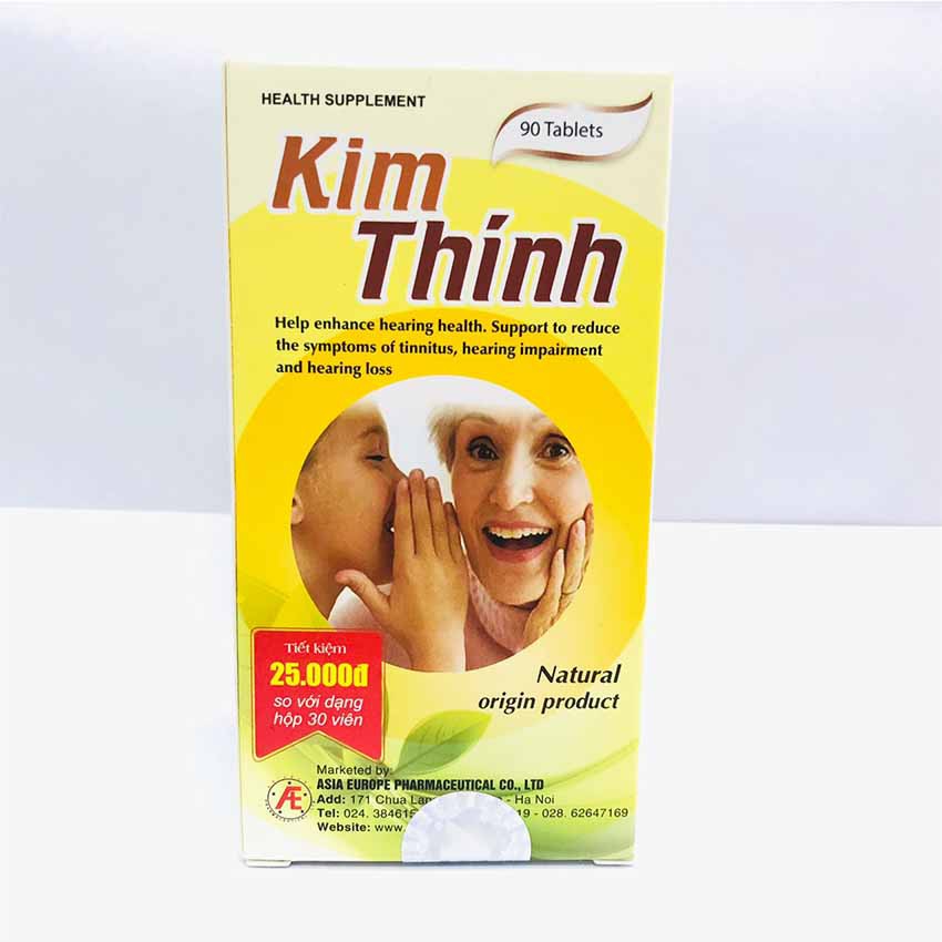 Kim Thính Hộp 90 Viên tăng cường sức khỏe thính giác - Cvspharmacy