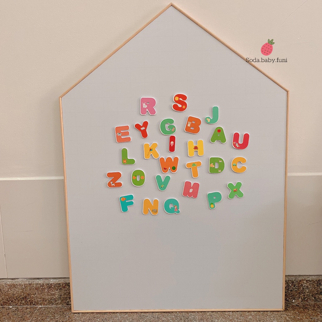 80x110cm Bảng vẽ từ tính, bảng từ cho con học vẽ - viết, đếm số, bảng viết phấn,nam châm, sticker bảng từ