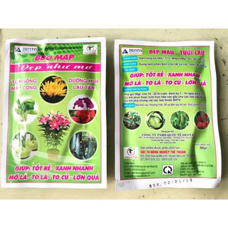 Phân bón béo mập đẹp như mơ 50gr làm to lá - lớn qủa - tốt rễ - dưỡng hoa