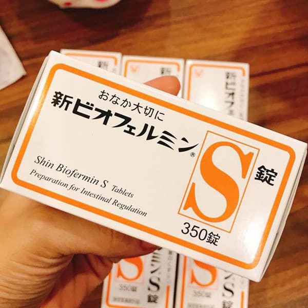 Viên uống men tiêu hóa Shin Biofermin S Tablets của Nhật giúp hệ tiêu hóa khỏe mạnh hấp thu tốt
