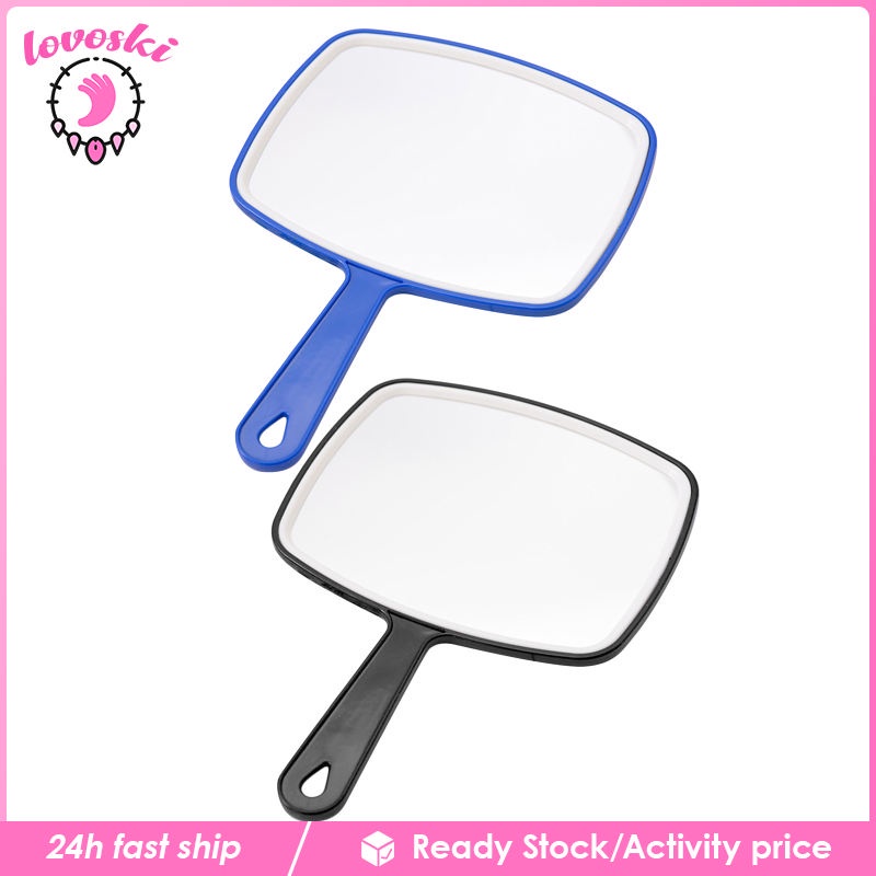 [Lovoski] Set 2 Gương Cầm Tay Hình Vuông Cỡ Lớn Hỗ Trợ Tạo Kiểu Tóc