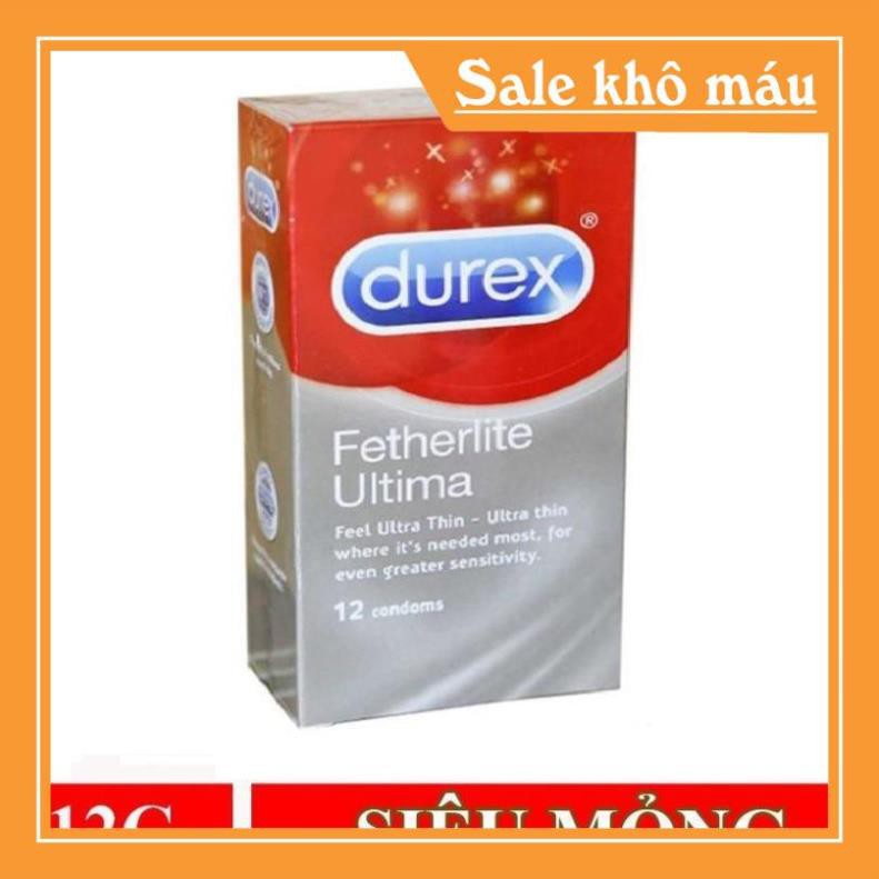 [Giá Tốt-Chính Hãng]Bao Cao Su Durex Fetherlite Siêu Mỏng - Hộp 12 Cái Love