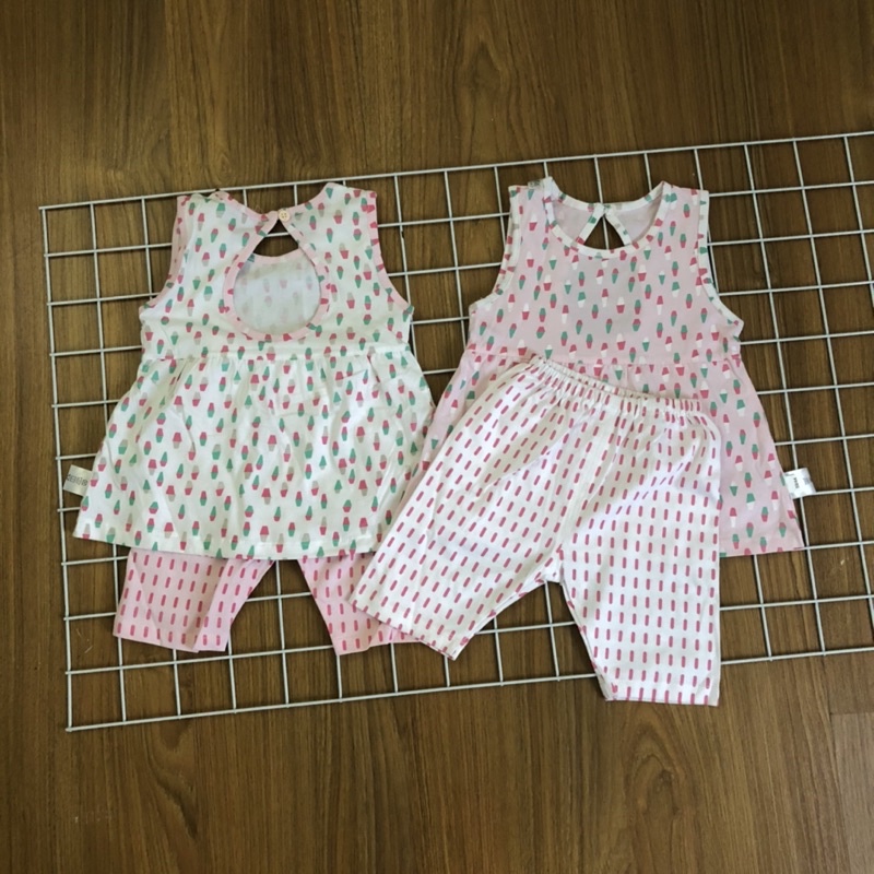 Sét bộ bé gái tiểu thư sát nách hàng Quảng Châu cao cấp