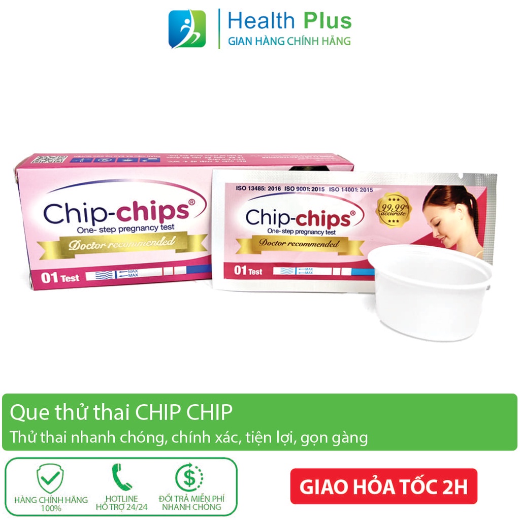 Que thử thai CHIPCHIP - Que thử thai sớm, nhanh, chính xác, tiện lợi