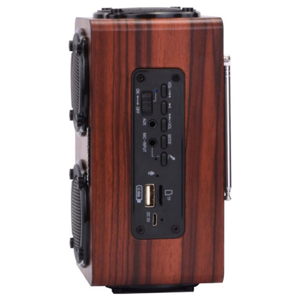 Loa Bluetooth không dây bằng gỗ âm thanh siêu trầm an toàn chất lượng cao