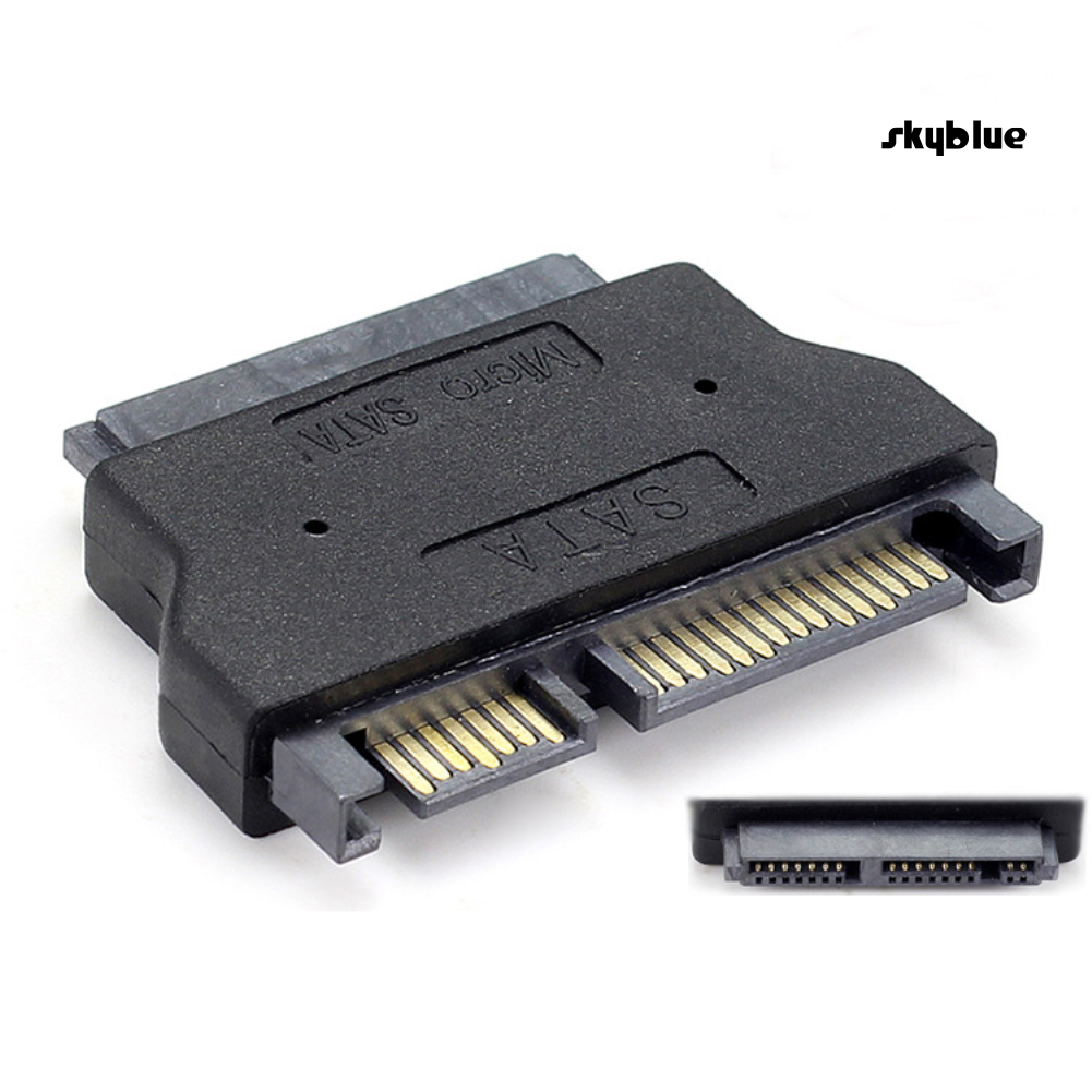 [SK]SATA 22 Pin Female to 1.8inch Micro SATA 16 Pin Male 3.3V Adapter Convertor