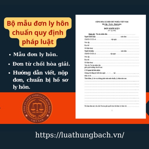 Mẫu đơn ly hôn thuận tình tòa án huyện Quốc Oai + bản hướng dẫn hồ sơ ly hôn