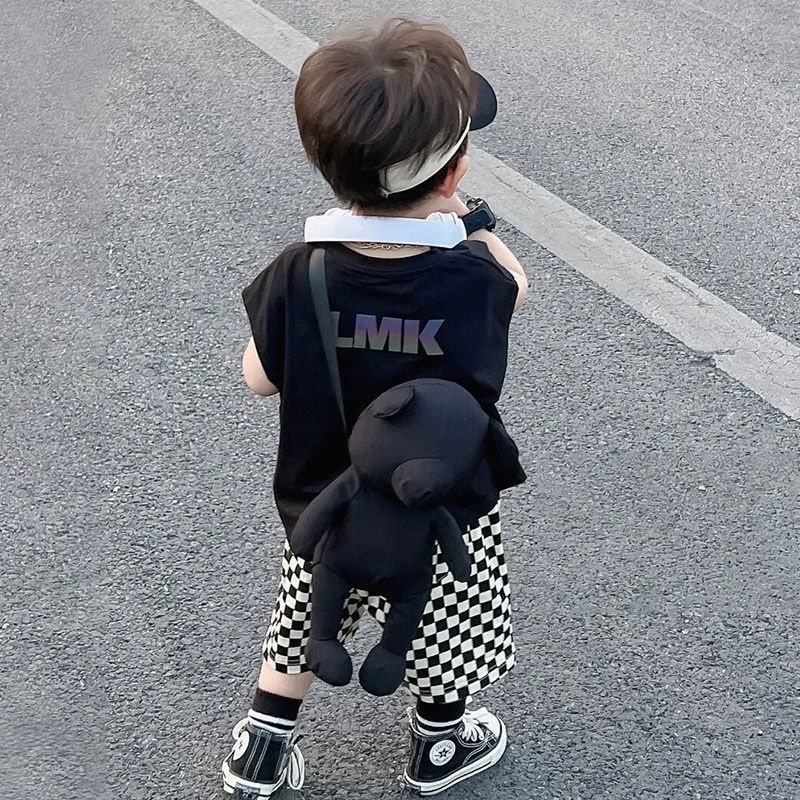 Set Áo Thun Sát Nách + Quần Short Năng Động Thời Trang Cho Bé Từ 1-10 Tuổi