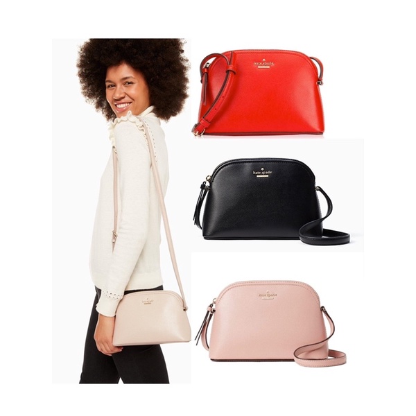 - Túi hến Katie Spade Peggy Patterson Drive Leather Crossbody Bag-đỏ lỗi như ảnh