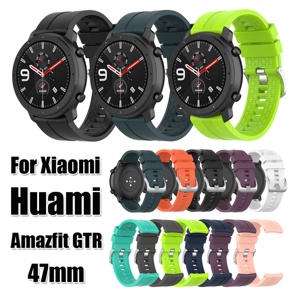 HUAWEI Dây Đeo Silicon Nhiều Màu Sắc Thay Thế Cho Đồng Hồ Thông Minh Huami Amazfit Gtr 47mm Pace Samsung Gear S3 22mm