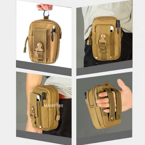 Túi Đeo Hông, Đeo Thắt Lưng Đựng Điện Thoại Chất Liệu Vải Dày Bền Chống Trầy Xước Nhiều Ngăn Tiện Dụng