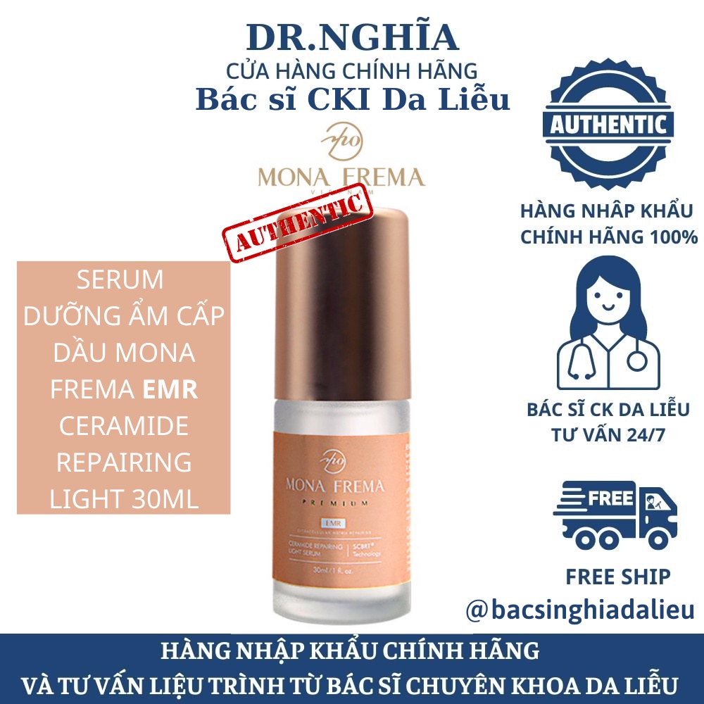 TINH CHẤT DƯỠNG ẨM CẤP DẦU MONA FREMA CERAMIDE REPAIRING LIGHT SERUM EMR 30ML
