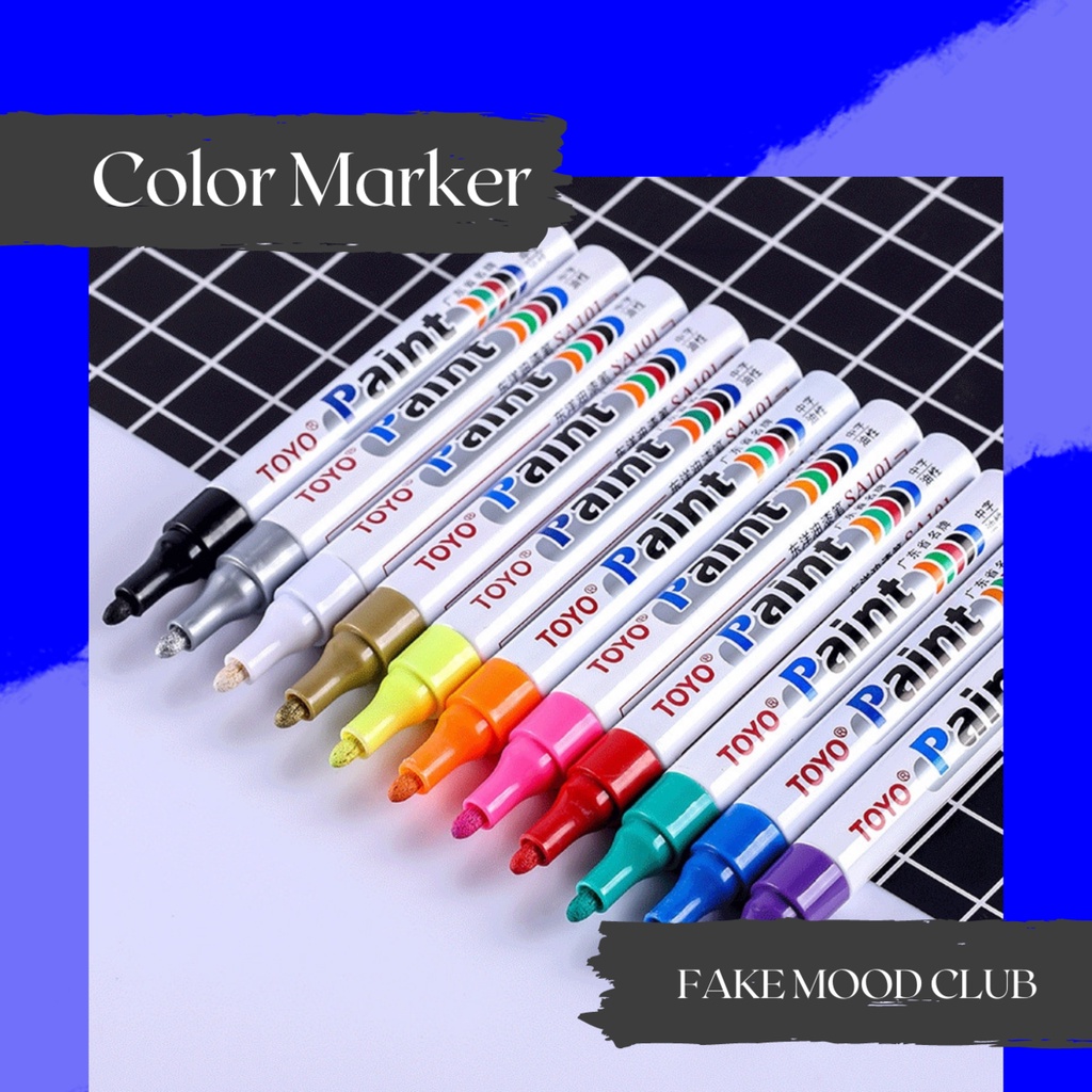 Bút Vẽ Áo Không Phai Màu (Color oil-marker) Có Nhiều Màu Lựa Chọn