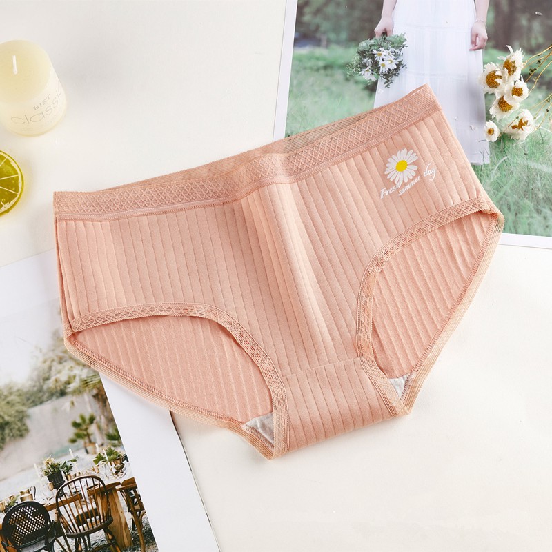 Quần Lót Cotton In Hình Hoa Cúc Xinh Xắn Cho Nữ | BigBuy360 - bigbuy360.vn